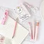 BEABOUT 8 Bộ Viết, Bộ Văn Phòng Phẩm Xanh / Hồng Học Sinh, Phim Hoạt Hình Puppy Thiết Kế Bút Gel Băng Chỉnh Sửa Trường Văn Phòng