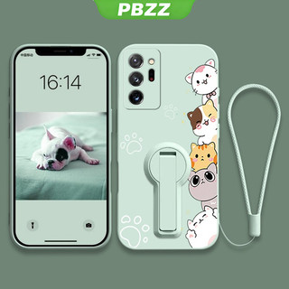Ốp lưng cho samsung note 20 ultra, ốp điện thoại samsung note 20, ốp mềm silicone lỏng chống sốc, thiết kế mới thẩm mỹ, hình mèo hoạt hình với giá đỡ YTXZDZMM01