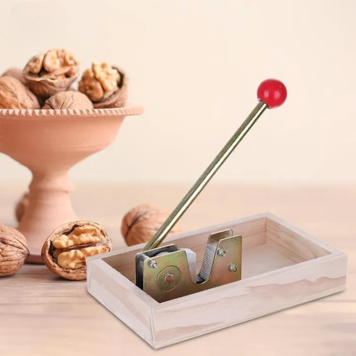 Kẹp tách hạt mắc ca bằng kim loại tay cầm chống trơn dễ dùng Kẹp hạt dẻ / Kìm óc chó،Dễ dàng sử dụng, tiết kiệm sức lực