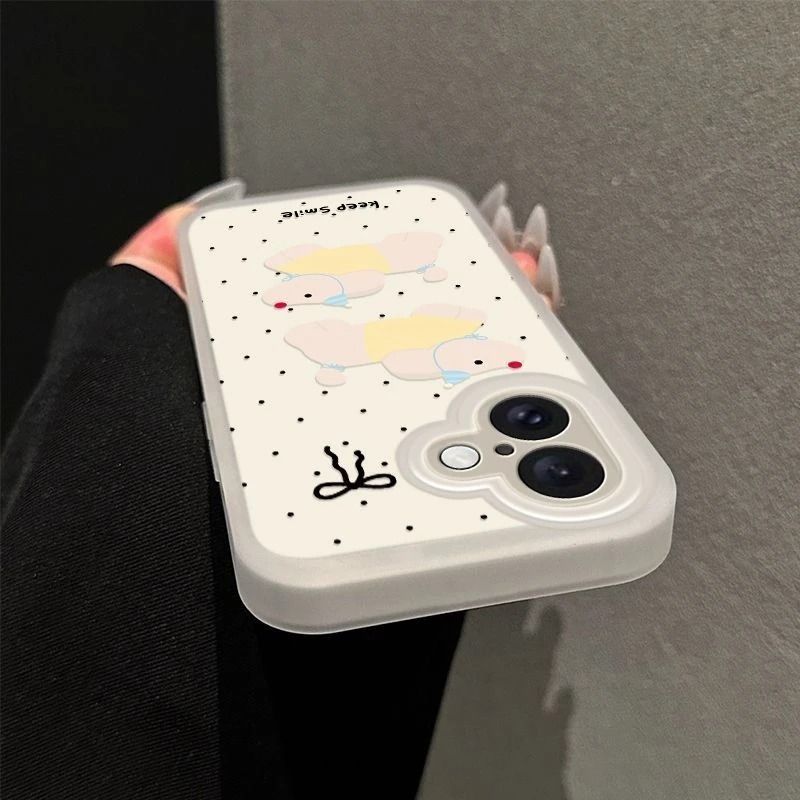 Hình chó con phù hợp với 16 vỏ điện thoại iPhone 17 Air, cảm giác da 14/13/11 Pro