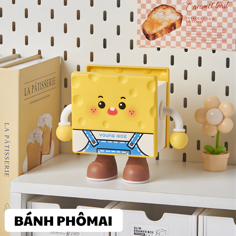 Ống Đựng Bút Cute Hình Bánh Mì, Hộp Đựng Bút Để Bàn Dễ Thương, Giá Đựng Đồ Học Tập Mini