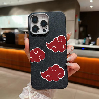 Ốp Điện Thoại Anime Cloud Totem Nhật Bản Cho iPhone 16 15 14 13 12 Pro Max 16 15 14 Plus 13 12 Pro 16E Kết Cấu Da Chống Sốc TPU Silicone Cover