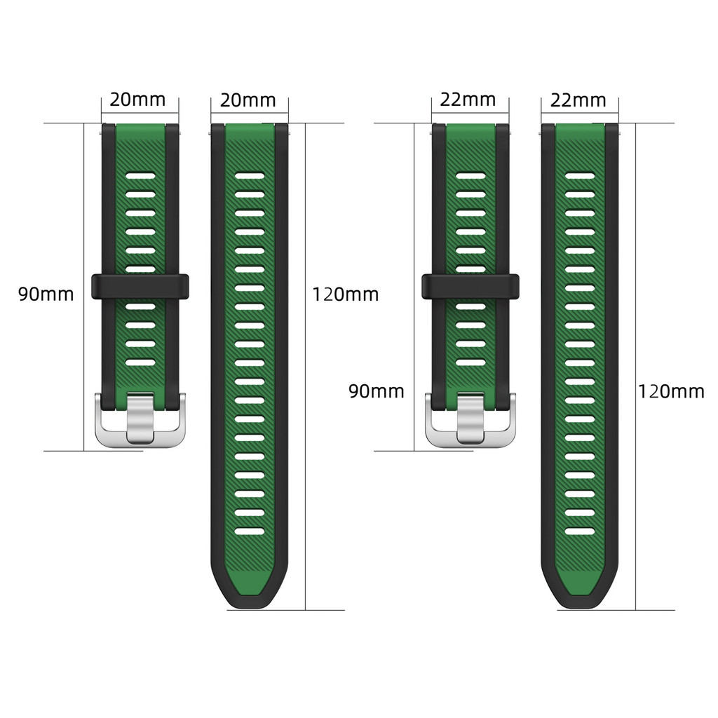 22mm 20mm Dây đeo silicon phát hành nhanh cho Garmin Forerunner 165 Ban nhạc cho vòng tay Vivoactive 3 5 Venu