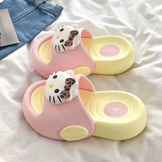 Dép sục Hello Kitty cho bé gái dễ thương - dép mềm chống trượt thoáng khí mang trong nhà ngoài trời