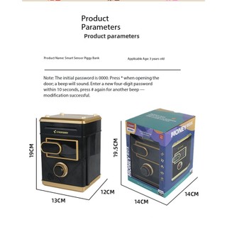 Hàng sẵn có Màn hình cảm ứng Piggy Bank Mật khẩu trẻ em Dung lượng lớn có thể vào và ra Cảm biến thông minh Đếm mật khẩu Khóa heo