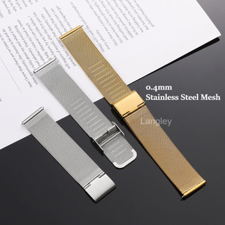 Dây đeo đồng hồ lưới Milanese siêu mỏng Dây đeo đồng hồ bằng thép không gỉ phát hành nhanh 16 / 18 / 20 / 22mm Unisex thay thế cho nam nữ
