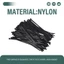 100 Gói Cáp Nylon Zip Hạng Nặng 12 Inch, Dây Nhựa Mạnh 7.6 Mm Với Độ Bền Kéo 70Kg, Chống Tia UV
