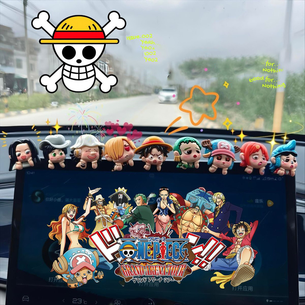 6-9 Chiếc One Piece Anime Nhân Vật Khỉ D. Luffy Zoro Sanji Nami Đảo Hành Động Hình Bộ Sưu Tập Đồ Chơi Búp Bê Để Trang Trí Bảng Điều Khiển Ô Tô