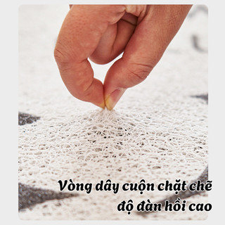 Thảm Lau Chân Cửa Ra Vào Chất Liệu Vòng Dây Cuộn Cải Tiến MAISON, Thảm Dày Dặn Chống Bụi Bẩn, Chống Trượt Cao Cấp