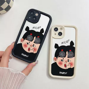 Ốp Lưng Tương Thích Cho iPhone 17 Air 16 15 14 13 12 11 Pro X XR XS Max SE 2020 6 6S 7 8 Plus Chống Rơi Thiết Kế Mắt Thiên Thần Motif Cô Gái Đẹp JGS455