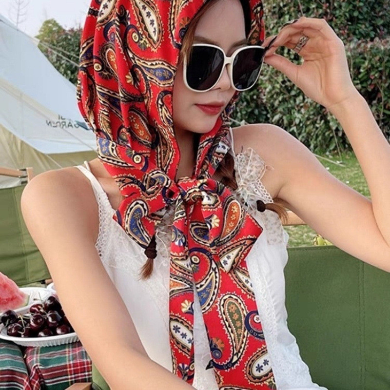 Khăn Trùm Đầu Lụa Đa Năng Cho Nữ - Phong Cách Thời Trang Mới