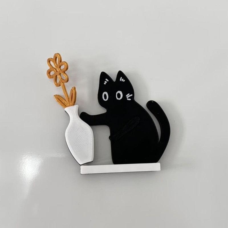 SHI An toàn độc hại Acrylic Cat Whiskers Magnet DIY Craft Kit cho trẻ em vui nhộn