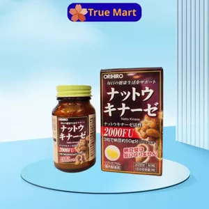 Viên Hỗ Trợ Ngăn Ngừa Đột Quỵ, Tai Biến Orihiro Natto 2000FU (Nattokinase Capsule) Nhật Bản 60 Viên