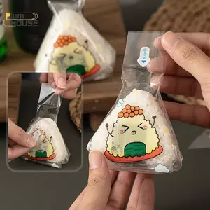PlumHOUSE 100 Chiếc Hoạt Hình Đáng Yêu Tam Giác Cơm Bóng Paing Túi Rong Biển Onigiri Làm Sushi Khuôn Dụng Cụ Bento Phụ Kiện VN