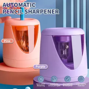 Máy mài bút chì hoạt hình HFTOY Dụng cụ cơ khí quay tay tự động nhập chì chống dính Quà tặng văn phòng sinh viên ~