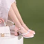 VNMZG34-39 Size Lớn Ren Nông Miệng Khóa Dây Đeo Baotou Giày Đơn Màu Sắc Phù Hợp Với Ngón Chân Tròn Mary Jane Giày Đi Lại Hàng Ngày Phù Hợp Với Tất Cả Trận Đấu