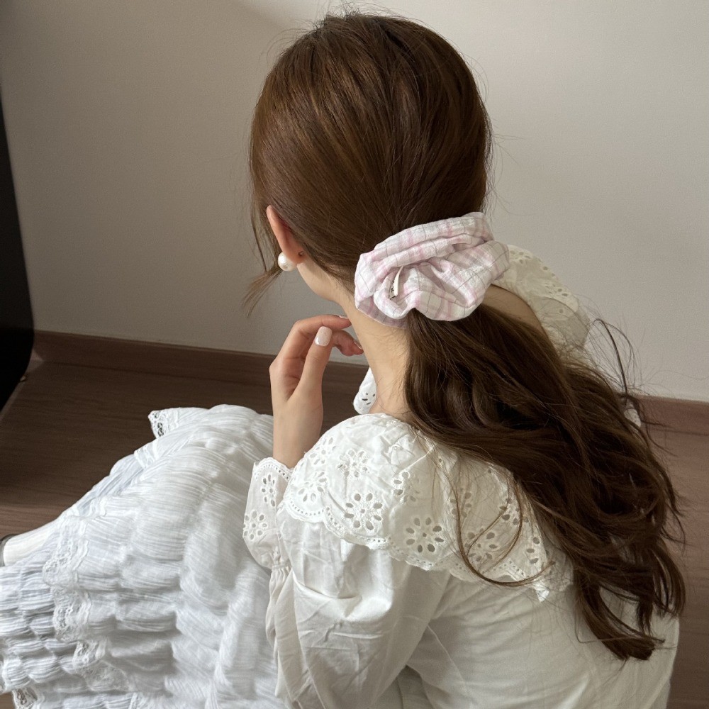 Dây buộc tóc đầu bóng đuôi ngựa phong cách mới, ngọt ngào - Phụ kiện tóc thời trang
