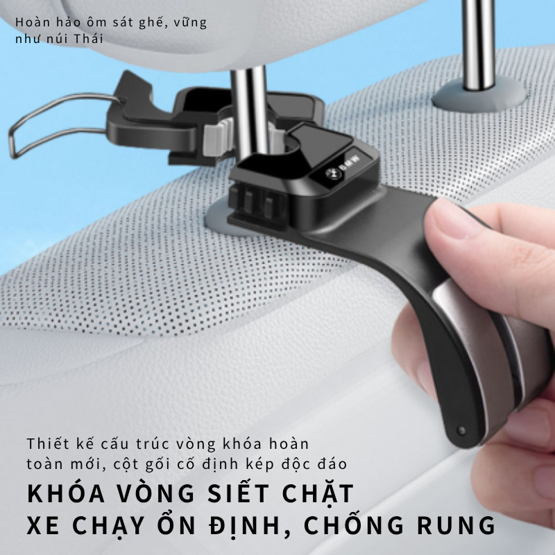 Móc Treo Đa Năng Ô Tô - Hợp ABS Bền, Gắn Ghế Sau, Gấp Gọn, Chịu 20kg, Cho Mọi Hành Trình
