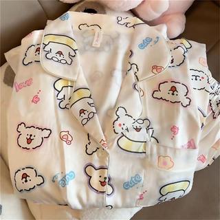 Hoạt Hình Nhật Bản Dòng Dễ Thương Bộ Đồ Ngủ Chó Con Nữ Mùa Xuân Quần Dài Tay Ký Túc Xá Sinh Viên Bộ Dịch Vụ Tại Nhà Bộ Đồ Ngủ Phong Cách Nhật Bản Nữ Mùa Xuân Quần Dài Tay Ký Túc Xá Sinh Viên Bộ Dịch Vụ Tại Nhà