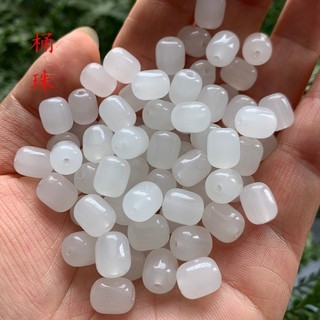 ((50 Miếng) Ngọc Hetian Hạt Cũ và Bàn Tính 8mm & 10mm - Tự Làm Vòng Cổ và Vòng Tay