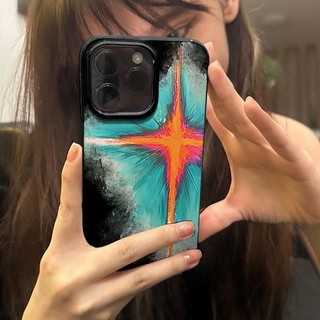 Sơn dầu thập giá graffiti áp dụng cho iphone 15/14promax vỏ điện thoại 11/13 trọn gói 12 lỗ xs