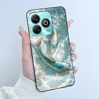 Ốp lưng ZTE Blade A75 4G Z2359 Ốp Lưng Sang Trọng Dễ Thương Trái Tim Tình Yêu Thỏ Ngộ nghĩnh Đen Mờ Mềm TPU Vỏ Bảo Vệ Mặt Sau