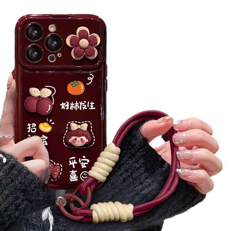 Búp Bê Năm Mới Thích Hợp Cho Apple 17promax Ốp Lưng Điện Thoại iphone15 Silicone 16 Phong Cách Mới 14 Lớn Windows 1326.1.11
