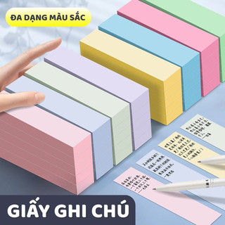Giấy Note Mini Dán Được Nhỏ Gọn Dễ Mang Theo – Bộ 100 Tờ Giấy Nhớ Nhiều Màu, Ghi Chú Rõ Ràng Dễ Thấy