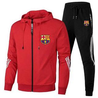 Men's Sport Suit Sportswear Running Slim Spring and Autumn Leisure Hooded Fashion Sweater Two-Piece Men's Clothing GfCw