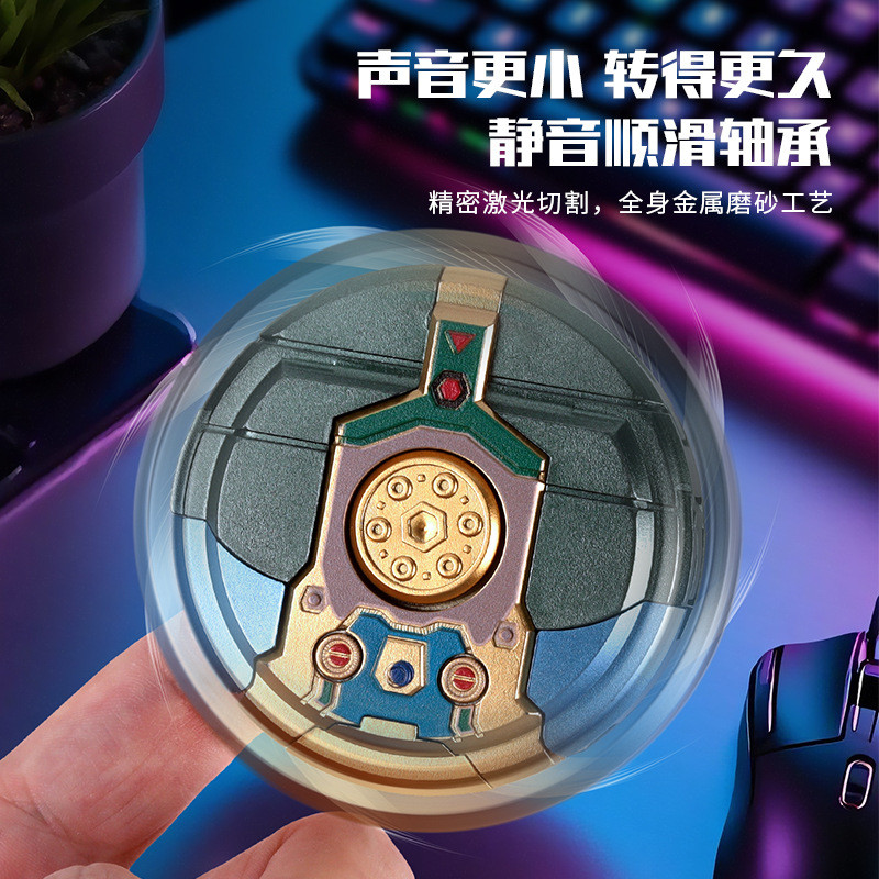 Sáng Tạo Giải Nén Đầu Ngón Tay Biến Dạng Ngón Tay Quay Top Robot Máy Móc Chống Sốc Đồ Chơi Trẻ Em SG1F