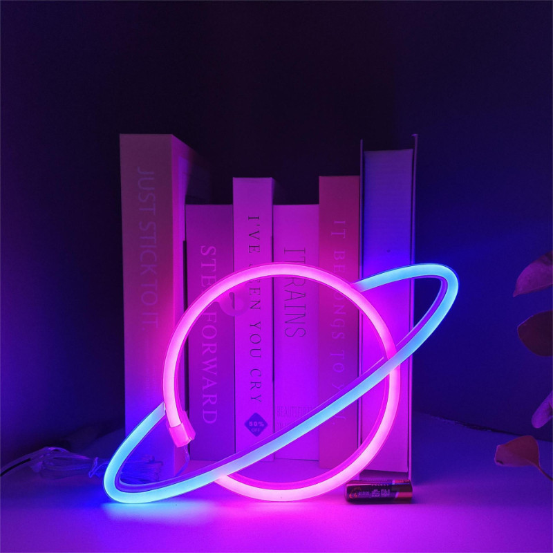 Đèn Led Neon đa dạng kiểu dáng, nhiều màu sắc, trang trí phòng ngủ, bàn học, treo tường Đèn Led Neon