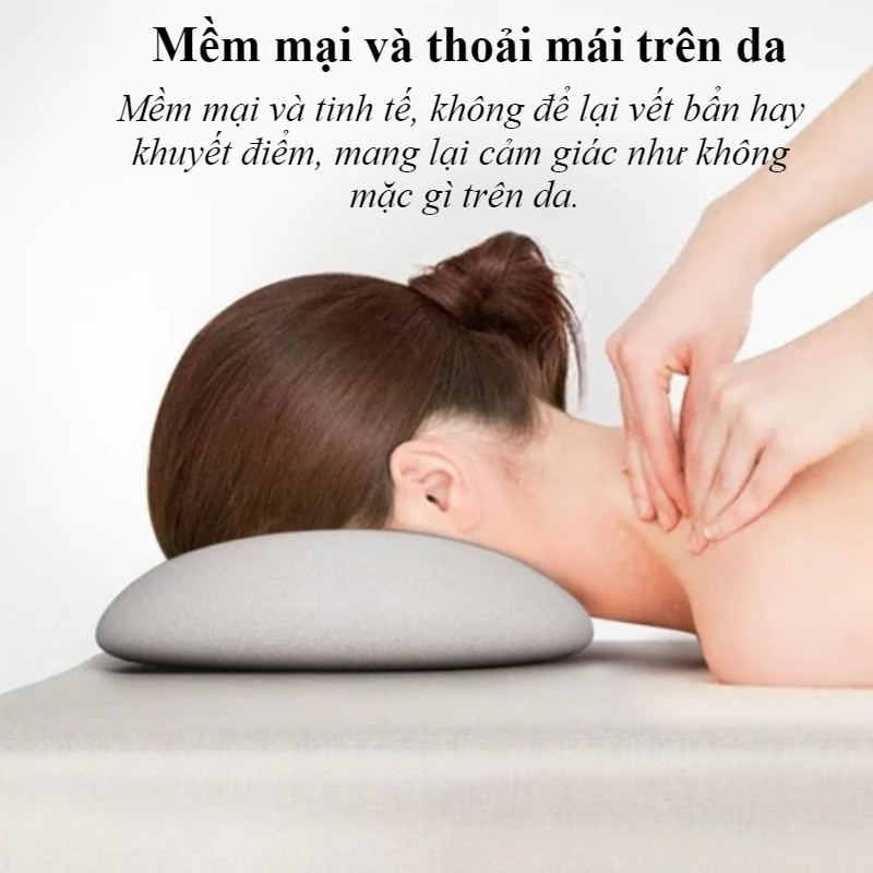 Gối Cao Su Non Cao Cấp Công Thái Học - Thiết Kế Cho Nằm Úp Mặt, Lý Tưởng Cho Spa, Massage & Thư Giãn