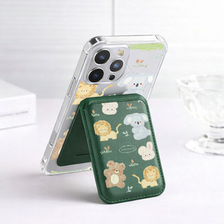 Ví chống sốc họa tiết gấu và sư tử Thích hợp cho iPhone 11 12promax 12 13 14 15 pro max Ốp điện thoại 14promax 15pro 16 Pro max 17 17air 17promax Vỏ