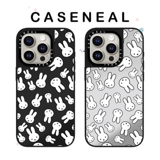 Ốp điện thoại trong suốt gương Graffiti Miffy Rabbit Mirror Thích hợp cho iPhone 17ProMax 17pro 17 air 16promax 16 15promax 15 14promax 13 13promax Ốp cứng chống rơi thời trang