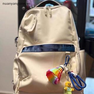 Nuanyangone.vn Sáng Tạo 3D Vợt Cầu Lông Bóng Quyến Rũ Móc Khóa Thể Thao Túi Lưu Niệm Móc Khóa Xe Trượng Phụ Kiện Móc Khóa Quà Tặng Mới