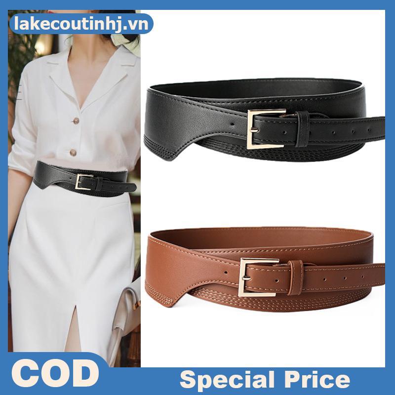 Lu Da Có Thể Tháo Rời Thắt Lưng Thời Trang Pin Khóa Rộng Thắt Lưng Vintage Áo Đầm Thắt Lưng Cho Nữ tinhj