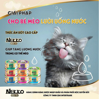 Pate cho mèo Nekko Gold cá ngừ Lon 85gr