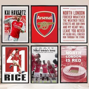 Tạp chí người chơi Arsenal Poster Tranh vải trang trí