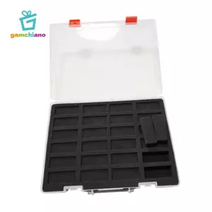 Gamchiano 1 / 64 Xe Ô Tô Mô Hình Hiển Thị Cầm Tay Trong Suốt 24 Khe Cắm Hộp Đựng Xe