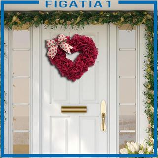40cm Vòng Hoa Valentine Cửa Treo Vòng Hoa Hình Trái Tim Trang Trí Với Nơ Mặt Dây Chuyền Để Đính Hôn Kỷ Niệm Trang Trí Nhà