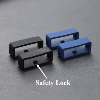 2 Chiếc Đồng Hồ Silicon Dây Đeo Nhẫn Khóa An Toàn Vòng Giữ Dây Đeo Đồng Hồ Giữ Vòng 18mm 20mm 22mm 24mm Cao Su Bảo Mật Giá Đỡ Xanh Xanh Xanh Nâu Đen Xám
