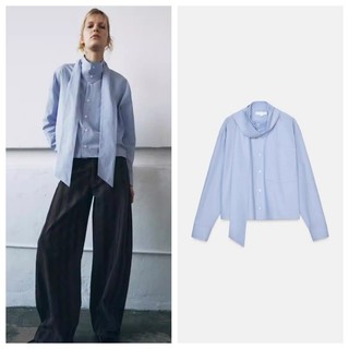 Áo sơ mi cổ cao dài tay thẳng Z Spring 1063899