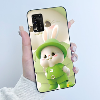 Dành Cho ZTE Libero 5G II / 5G iii Ốp Lưng Hình Trái Tim Thời Trang Thỏ Dễ Thương Cho ZTE Libero 5G II Ốp lưng Silicon Mềm Màu Đen TPU Ốp Lưng