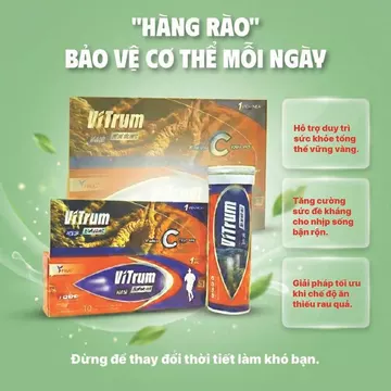 Sủi Vitrum Đông Trùng Hạ Thảo – Bổ Sung Đông Trùng Hạ Thảo, Vitamin C 1000, Hỗ Trợ Bồi Bổ Cơ Thể, Khỏe Người