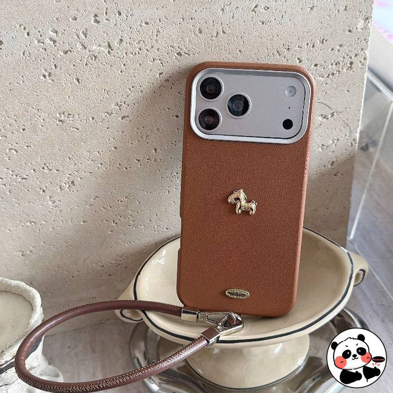 Ốp Điện Thoại Pony Năm Mới Có Dây Da PU Cho Vivo V60 V50 V50E V40 V40E V30 V30E V29 V29E Lite SE V27 V27E V25 V25E Pro V23E V21E V17 Neo 5G 4G Vỏ Sang Trọng Dễ Thương