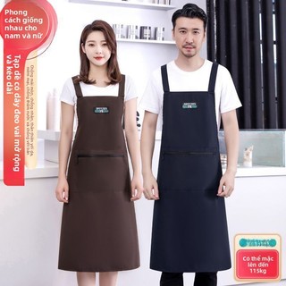 Nấu Ăn Tạp Dề Chống Thấm Nước Chống Dầu Mở Rộng Màu Trơn Nhà Bếp Hộ Gia Đình Trên Đầu Gối Nhà Bếp Hộ Gia Đình Ăn Quần Áo Làm Việc Eo