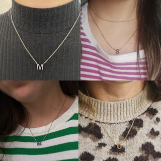 Trang sức choker bảng chữ cái Skyrim A-Z bằng thép không gỉ - Quà tặng sinh nhật độc đáo