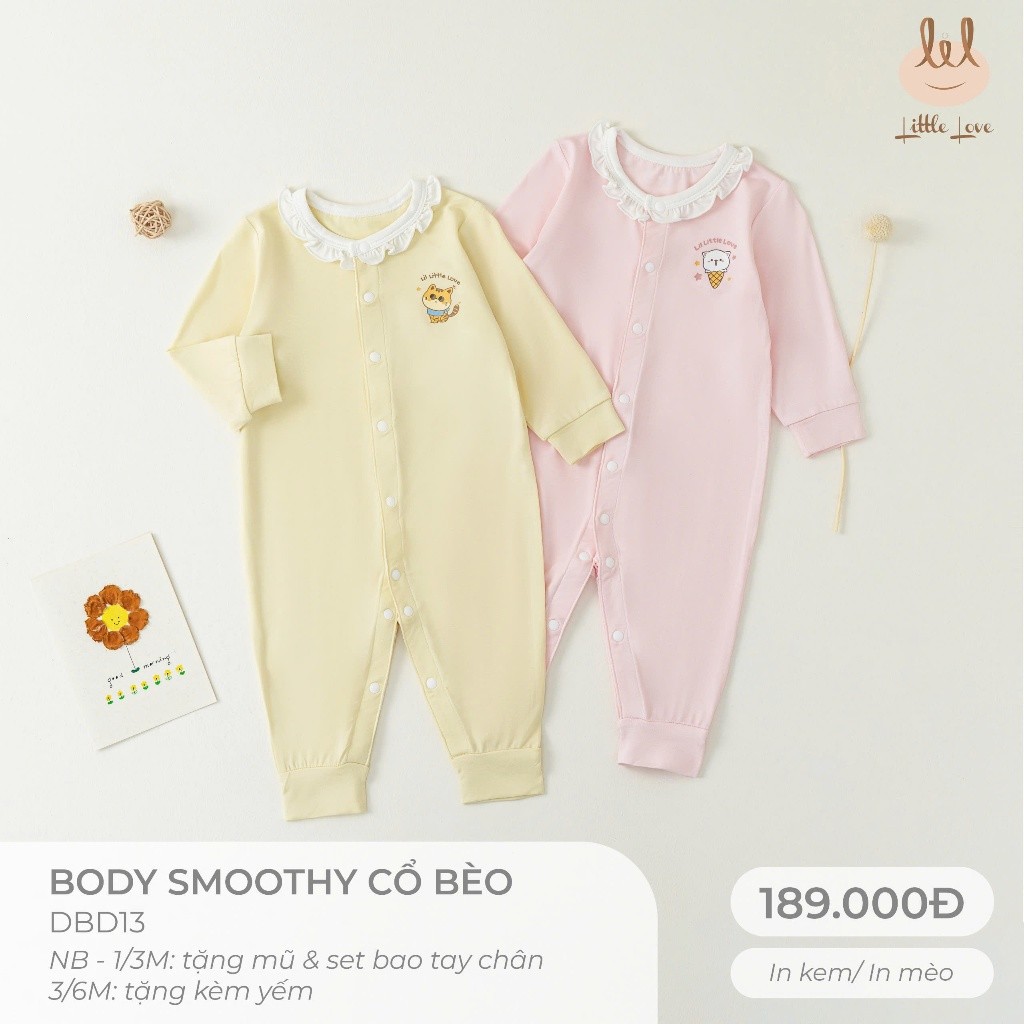 BODY VẢI SỢI TRE CỔ BÈO [ SIÊU MỀM, MÁT, MỊN CO DÃN VÀ THẤM HÚT TỐT] SZ 0/1M - 3/6M (DBD13)
