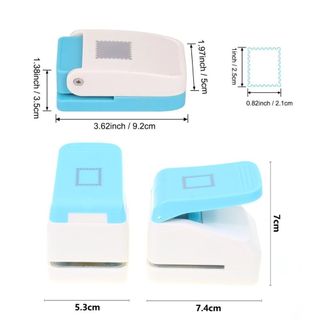 [COD] Đục lỗ viền tem EARTHLYCO, máy dập nổi thủ công cầm tay, tiết kiệm lực, dùng cho thủ công giấy, scrapbooking