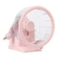 Bánh xe tập thể dục Hamster yên tĩnh 4 trong 1, Nhà Hamster đa chức năng có bánh xe chạy bộ, Chai nước, Bát thức ăn màu hồng